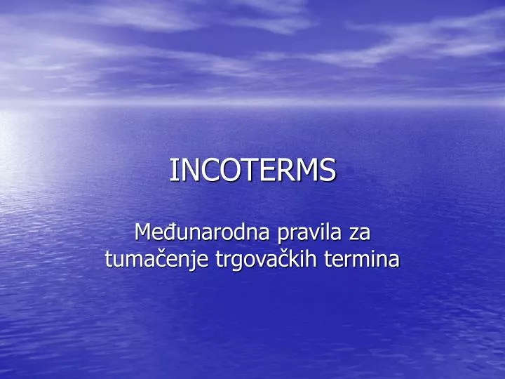 incoterms