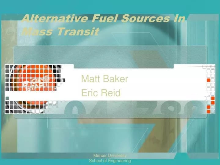 alternative fuel sources in mass transit
