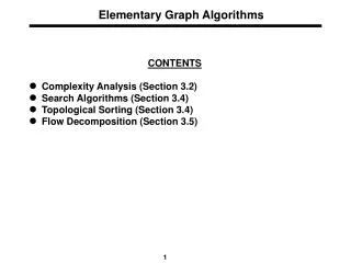 Elementary Graph Algorithms