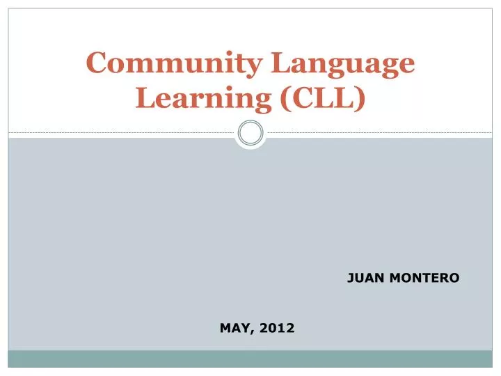 community language learning cll