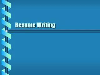 Resume Writing