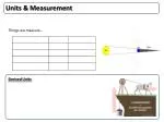 Units &amp; Measurement - slide 1