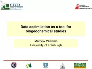 Data assimilation as a tool for biogeochemical studies
