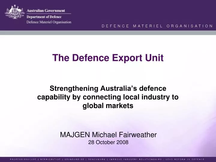 the defence export unit