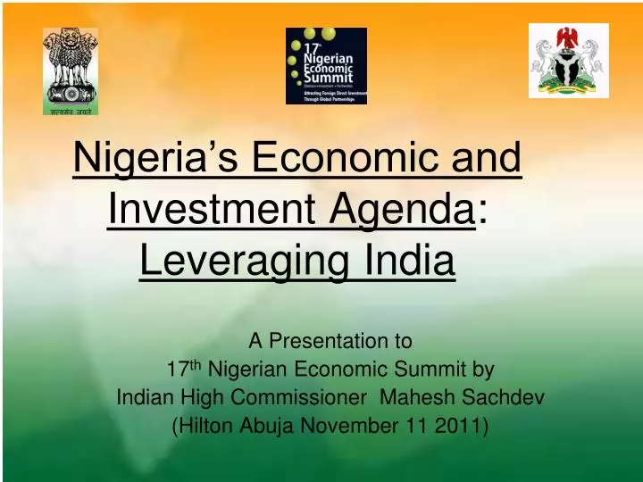 nigeria s economic and investment agenda leveraging india