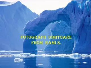 FOTOGRAFII UIMITOARE From Rami S.