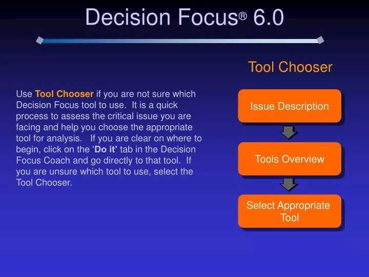 decision focus 6 0
