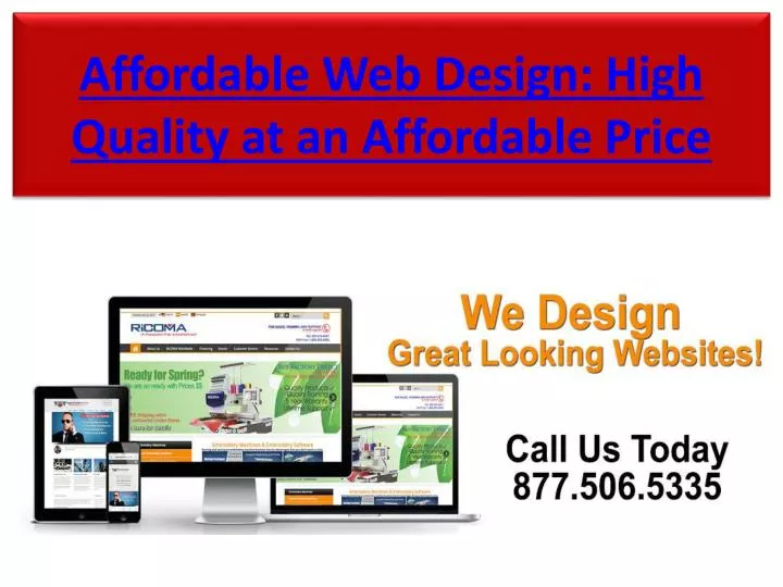 affordable web design high quality at an affordable price