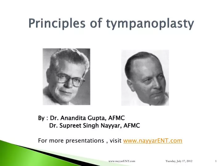 principles of tympanoplasty