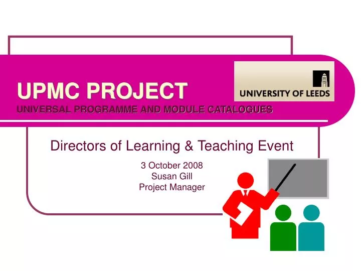 upmc project universal programme and module catalogues