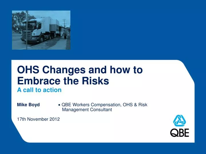 ohs changes and how to embrace the risks a call to action