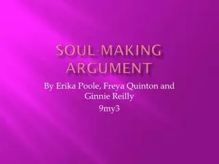 Soul-making argument