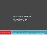 The TEAM FOCUS Framework for Team Problem Solving - slide 1