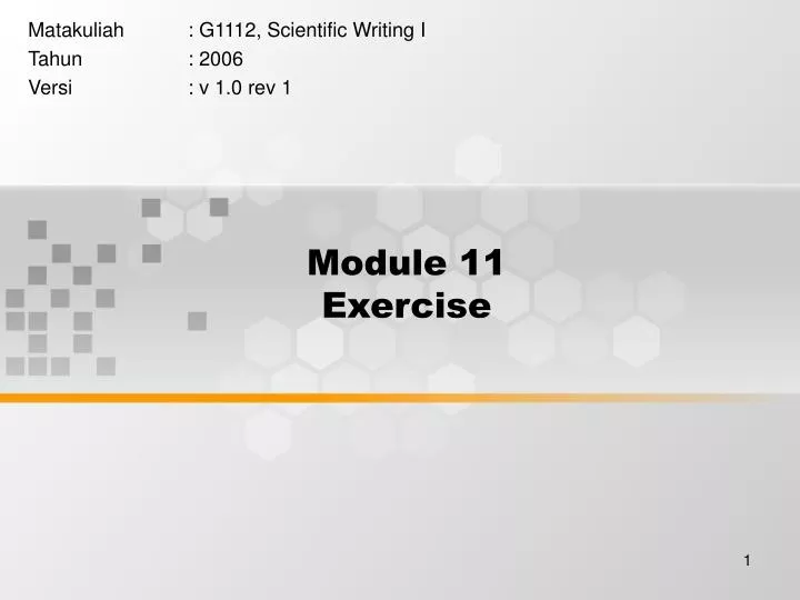 module 11 exercise