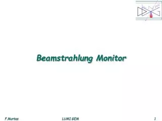 Beamstrahlung Monitor