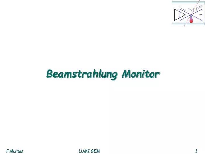 beamstrahlung monitor