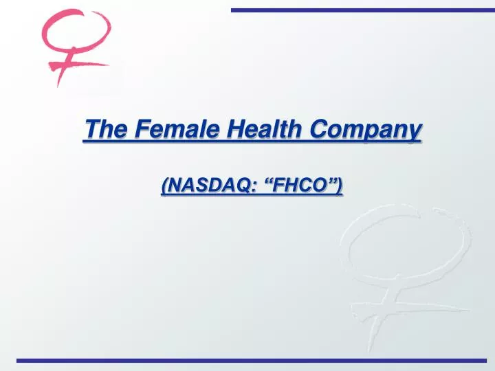 the female health company nasdaq fhco