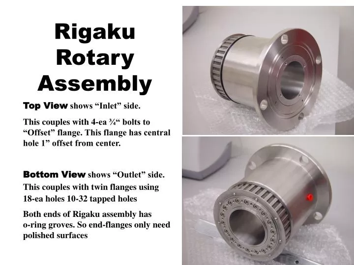 rigaku rotary assembly