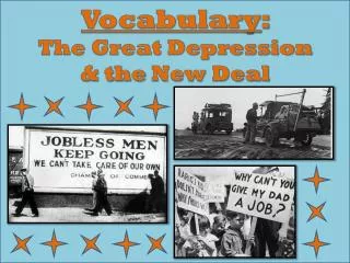 Vocabulary : The Great Depression &amp; the New Deal