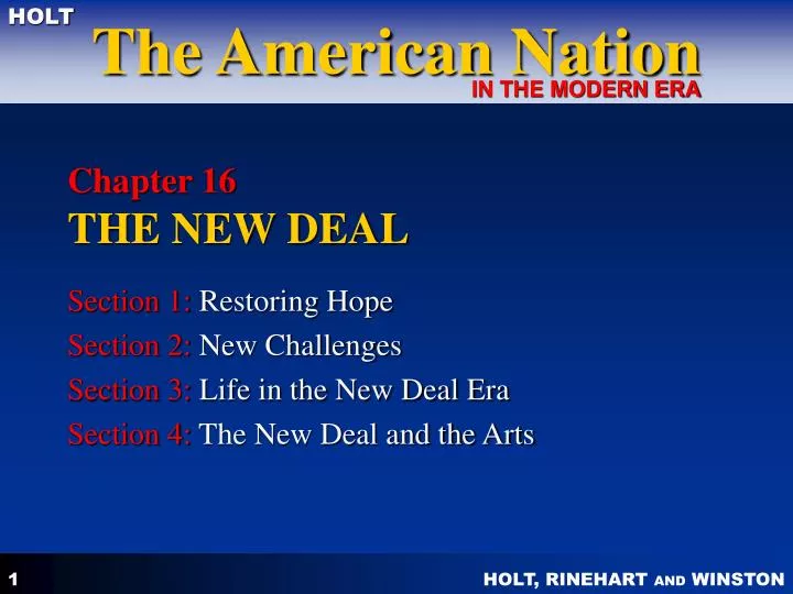 chapter 16 the new deal