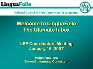 Welcome to LinguaFolio The Ultimate Inbox