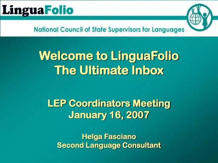 welcome to linguafolio the ultimate inbox