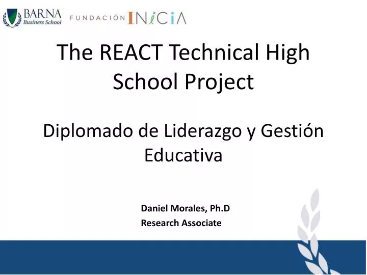 the react technical high school project
