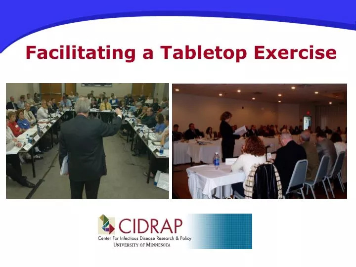 facilitating a tabletop exercise