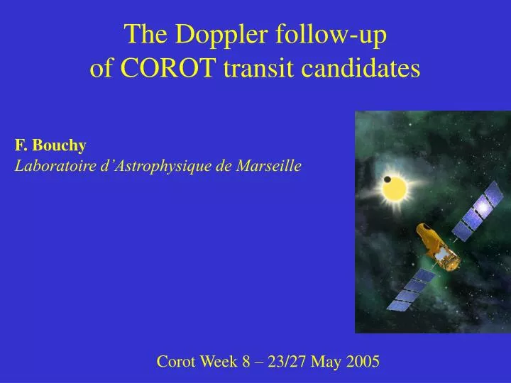 the doppler follow up of corot transit candidates