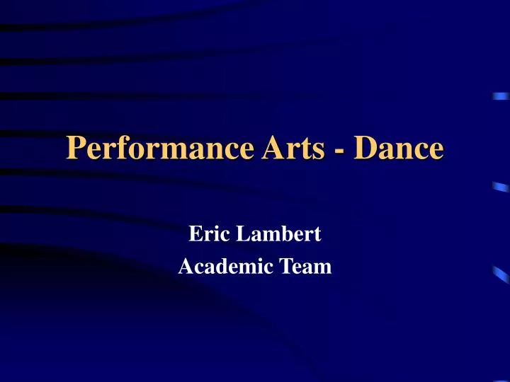 performance arts dance