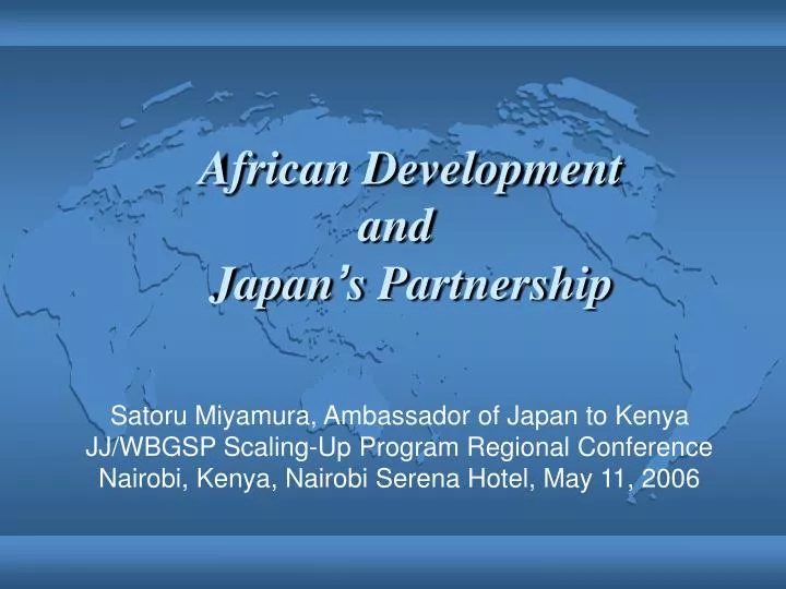african development and japan s partnership