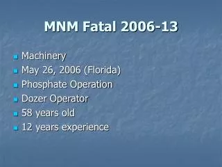 MNM Fatal 2006-13