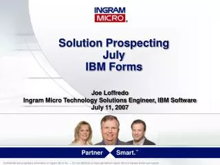 Solution Prospecting July IBM Forms