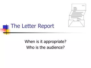 The Letter Report