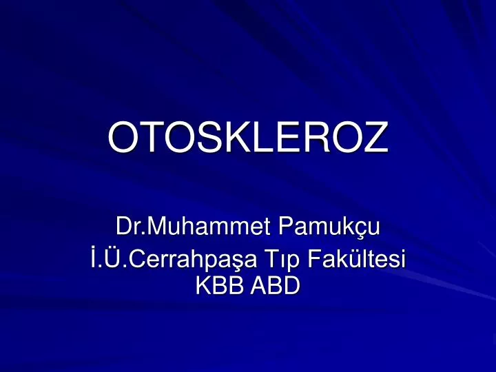 otoskleroz