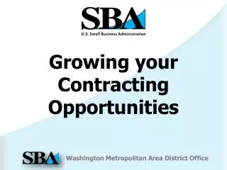Growing your Contracting Opportunities