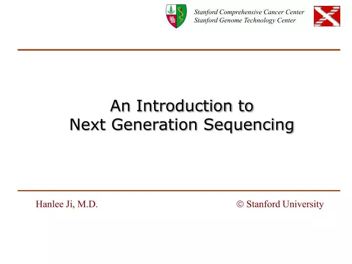an introduction to next generation sequencing