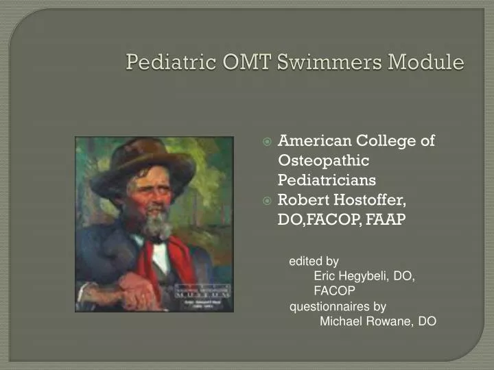 pediatric omt swimmers module