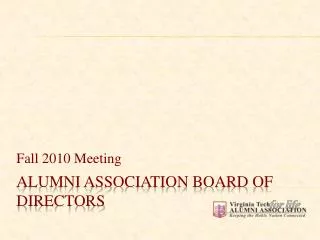 Alumni Association Board of Directors