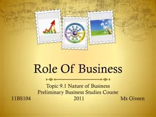 Role Of Business