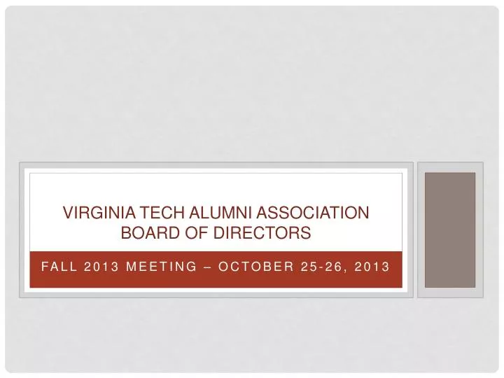 virginia tech alumni association board of directors