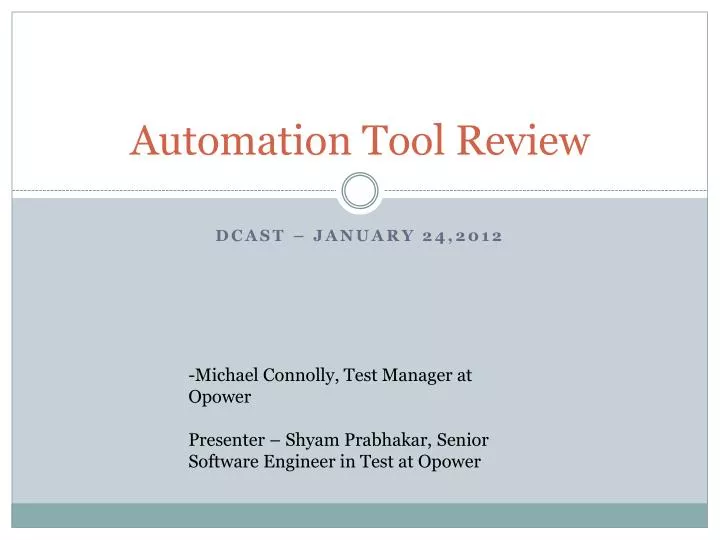 automation tool review