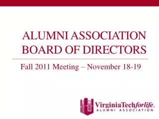 Alumni Association Board of Directors
