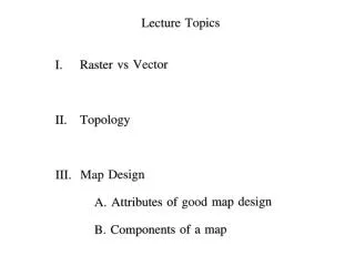 Raster and Vector 2 Major GIS Data Models