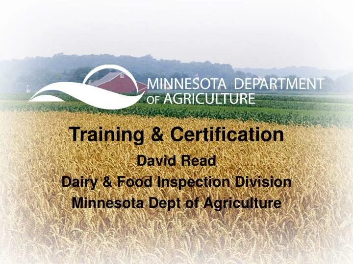 training certification