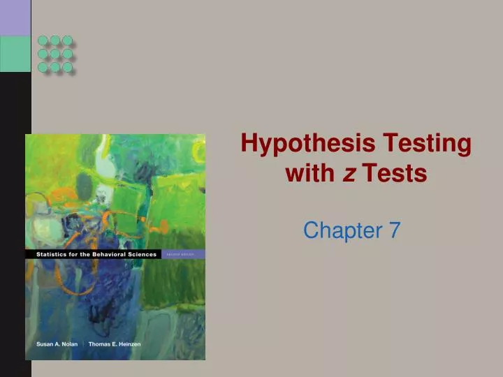hypothesis testing with z tests