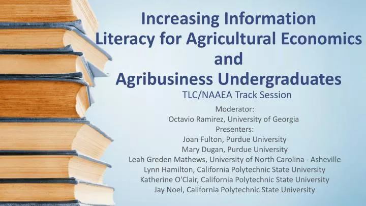 increasing information literacy for agricultural economics and agribusiness undergraduates