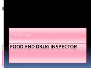 Food and Drug Inspector