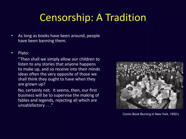 censorship a tradition