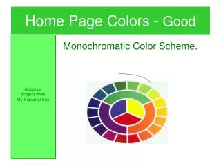 Home Page Colors - Good